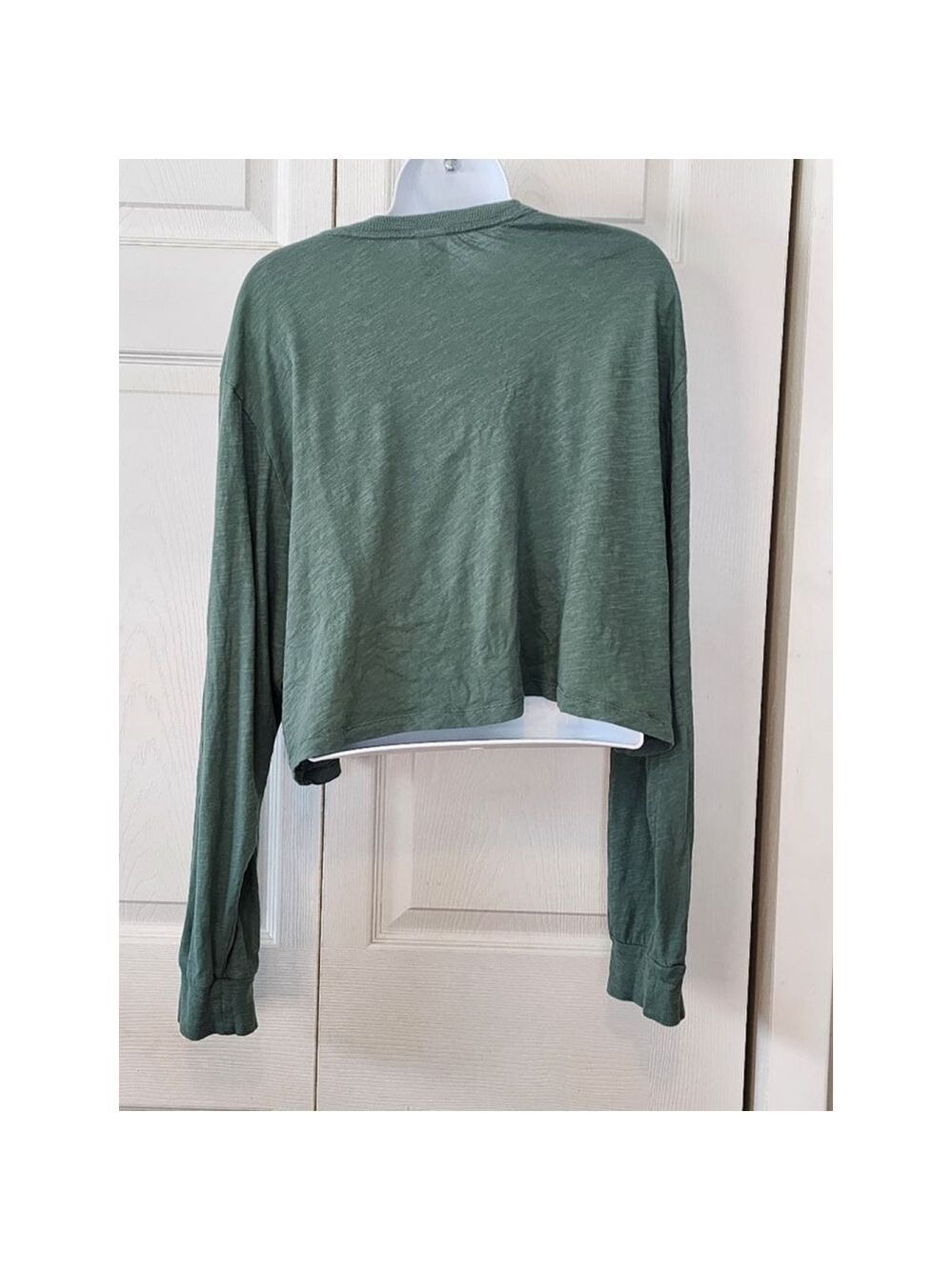 Pink Green Cropped Top - Picture 3 of 4